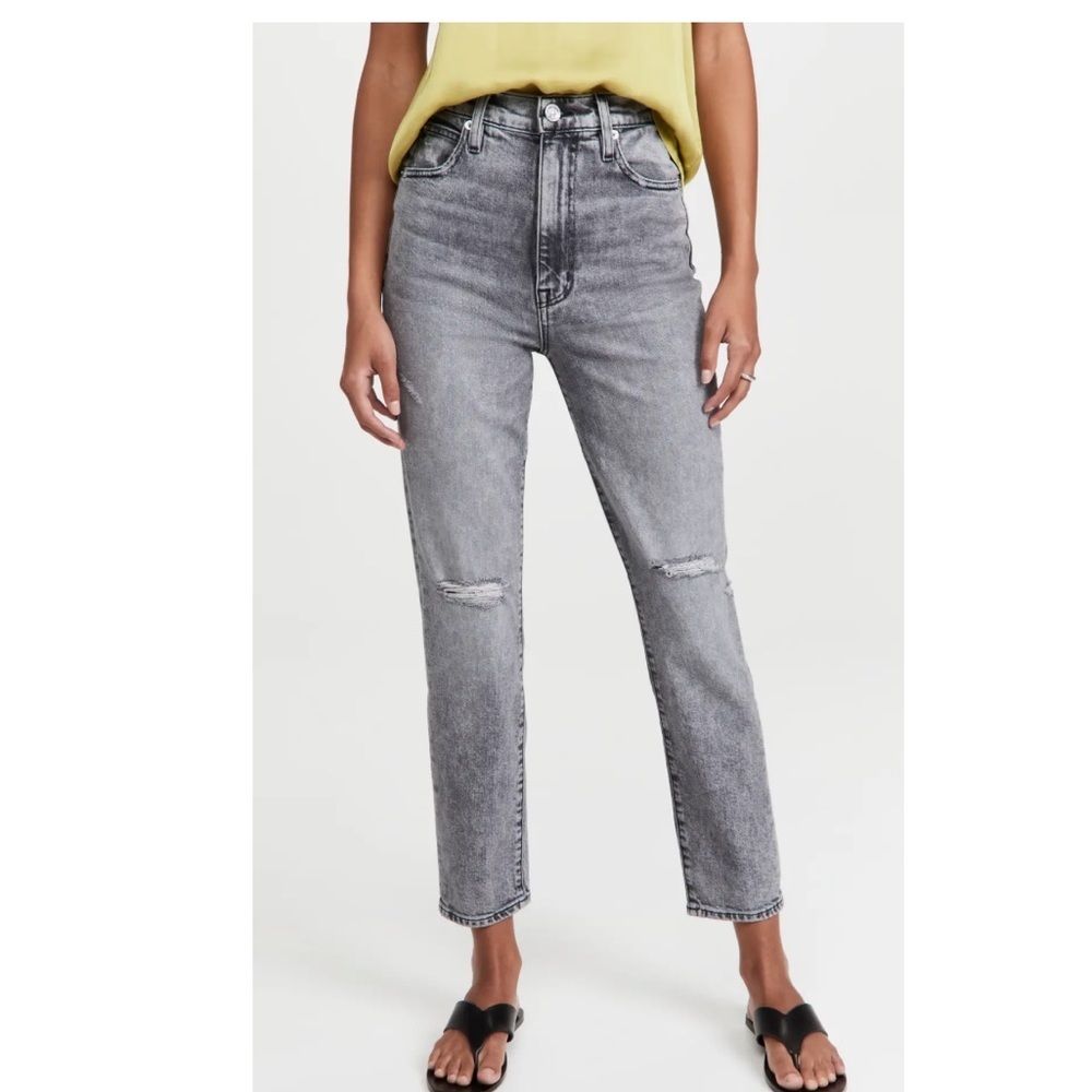Nwt Slvrlake Beatnik Ankle Jeans Grey After Midnight Denim 25 Reg $310